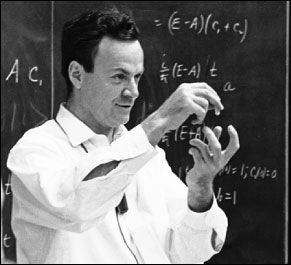Feynman giving a freshmen lecture